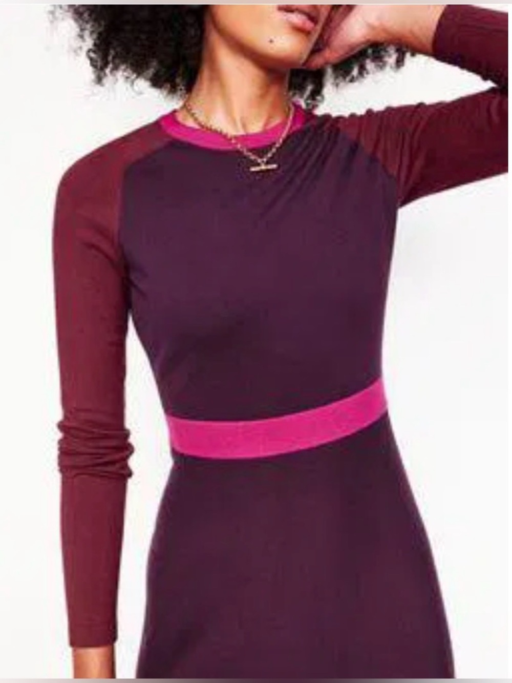 BODEN SAM COLOURBLOCK KNITTED DRESS! - Picture 5 of 11
